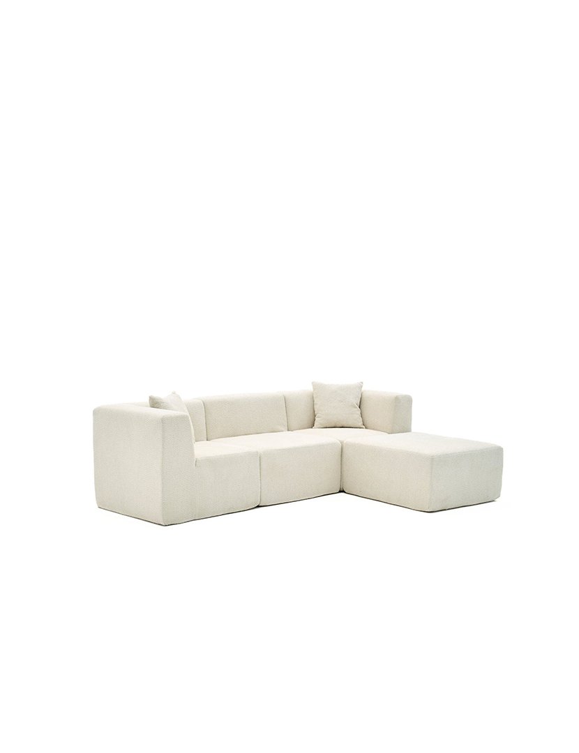 Sofá Modular Chaise Longue Raks Creme