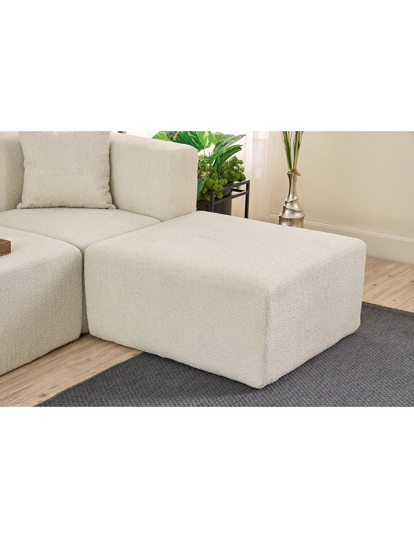 Sofá Modular Chaise Longue Raks Creme