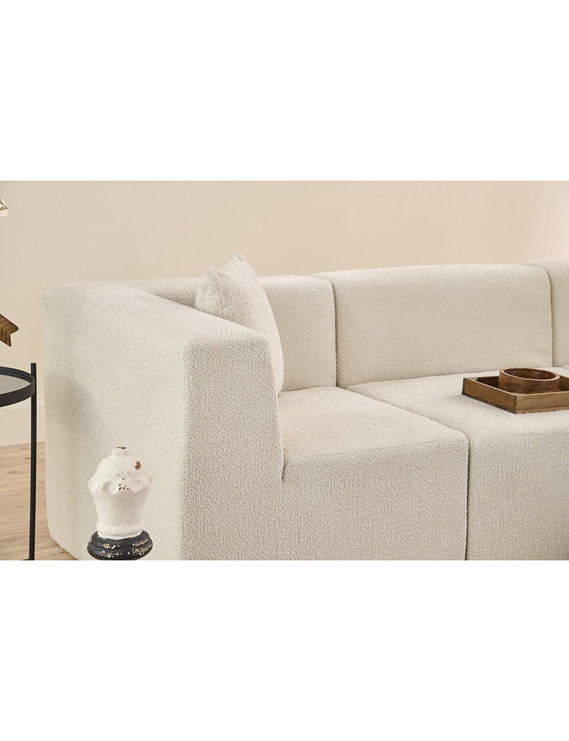 Sofá Modular Chaise Longue Raks Creme