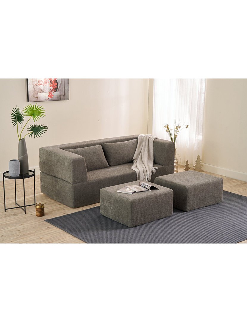 Sofá Cama 2L Pirgos Cinzento