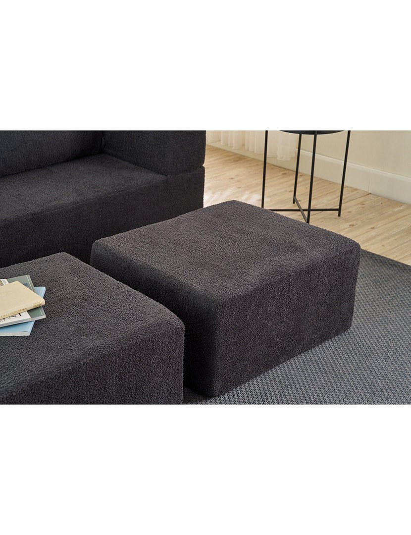 Sofá Cama 2L Pirgos Antracite