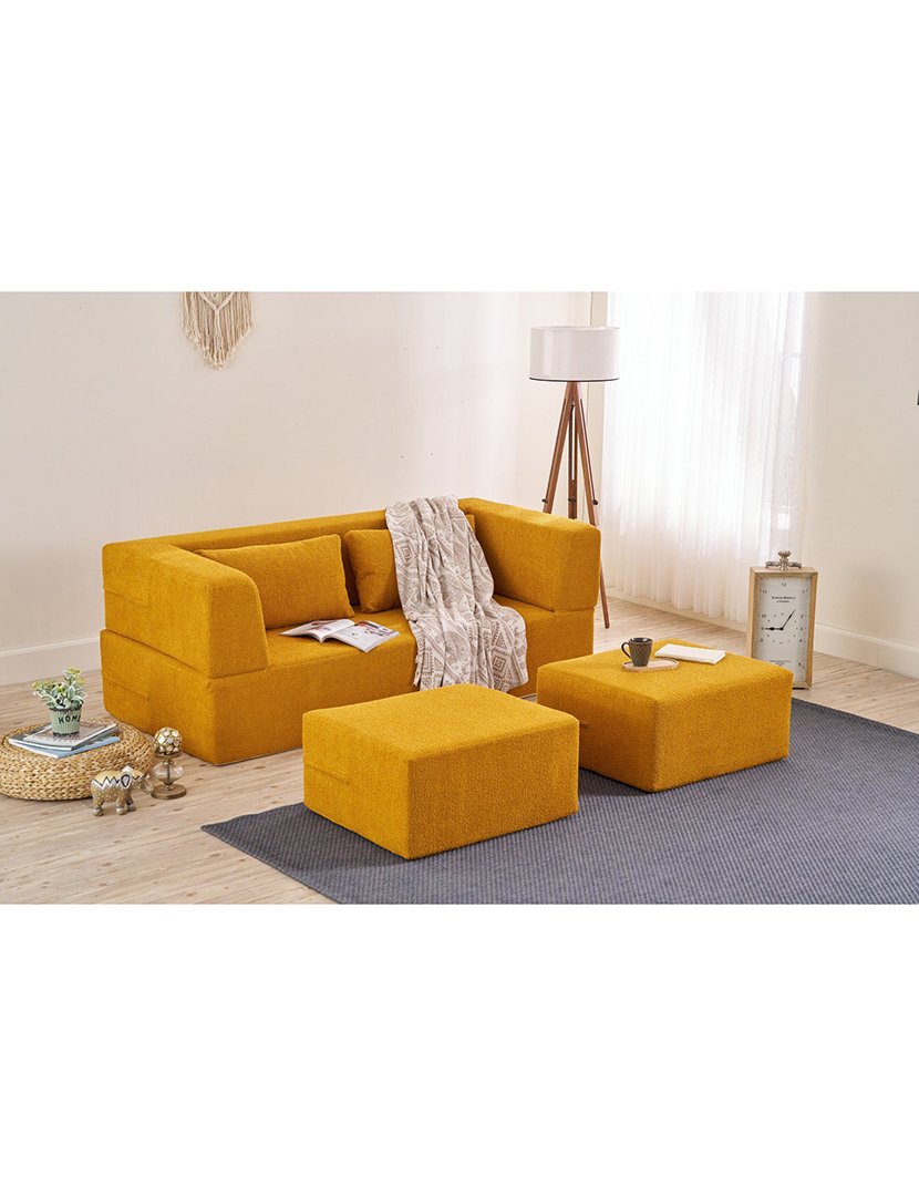 Sofá Cama 2L Pirgos Laranja