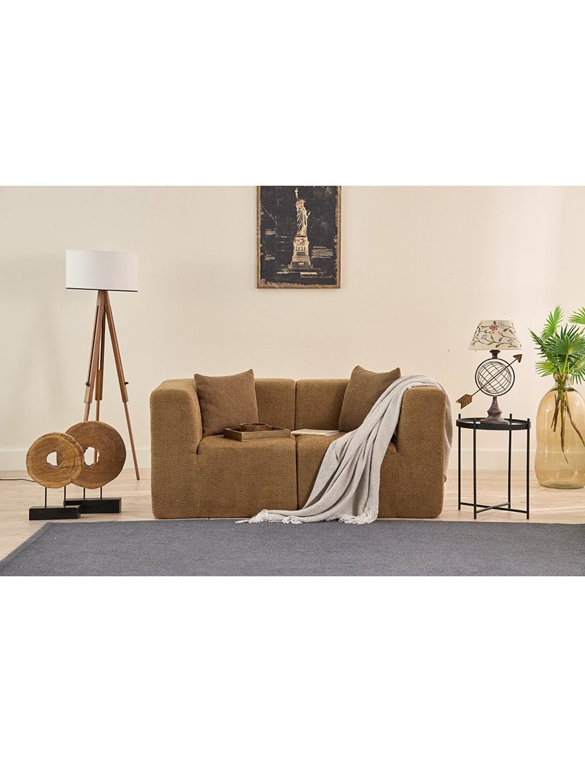 Sofá Modular 2L Raks Castanho