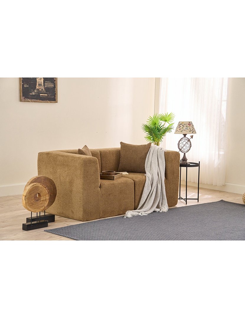 Sofá Modular 2L Raks Castanho