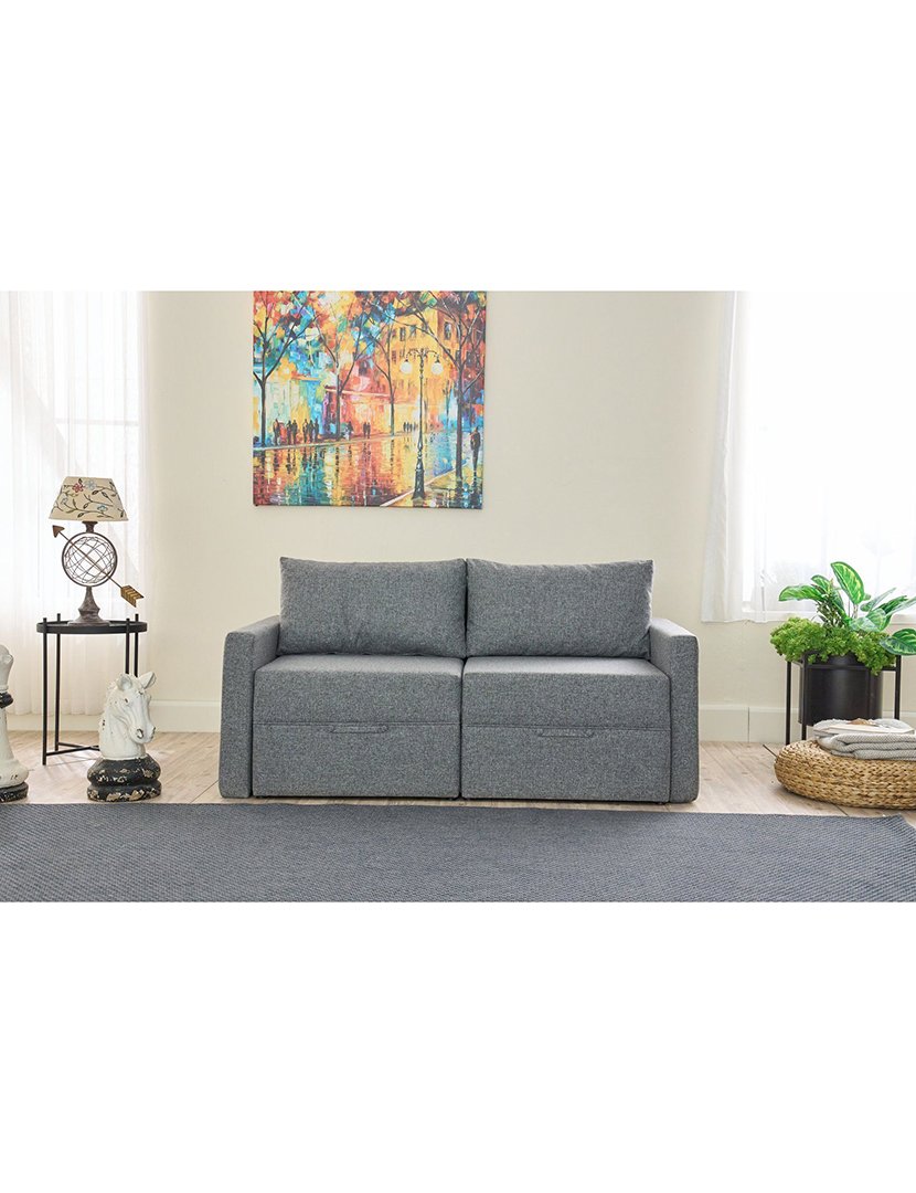 Sofá Cama 2L Saros Cinzento