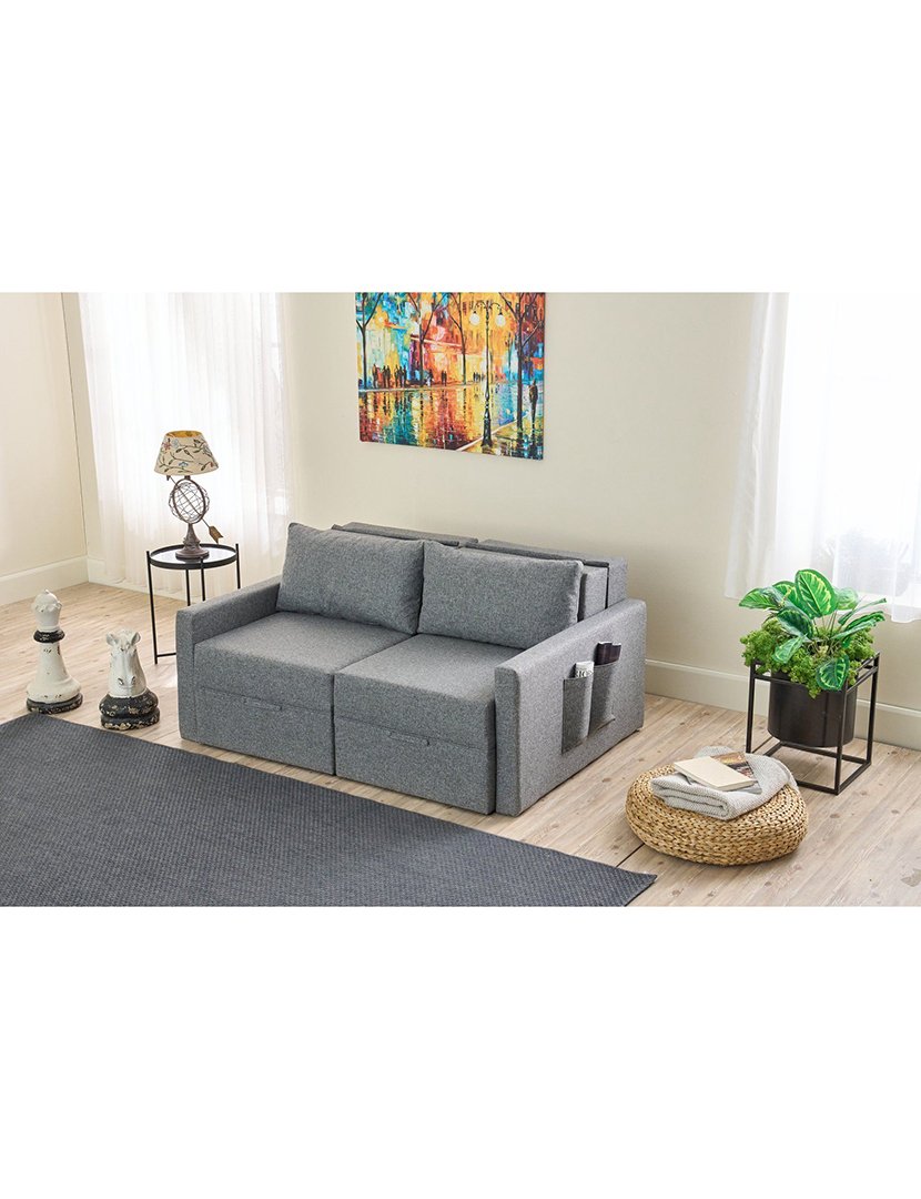 Sofá Cama 2L Saros Cinzento