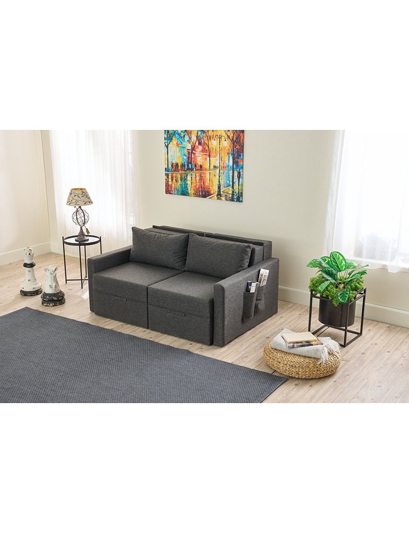 Sofá Cama 2L Saros Antracite