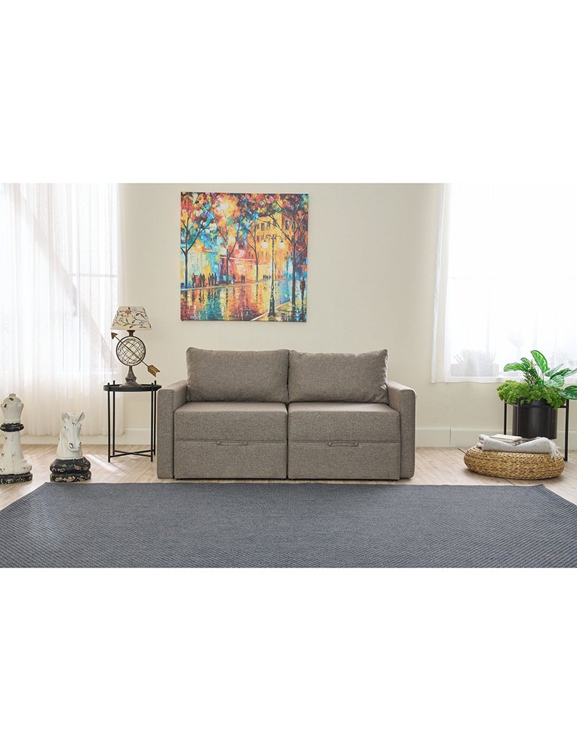 Sofá Cama 2L Saros Castanho