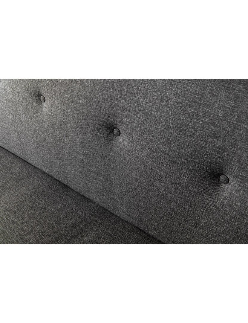 Sofá Cama 3L Zola Cinzento Escuro