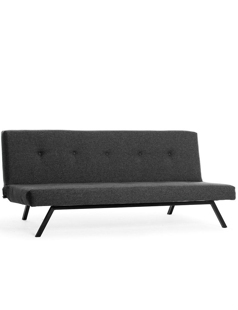Sofá Cama 3L Zola Cinzento Escuro