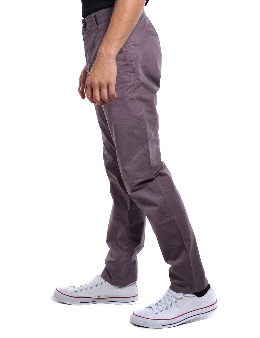 Calças Chino Homem Cinzento Escuro