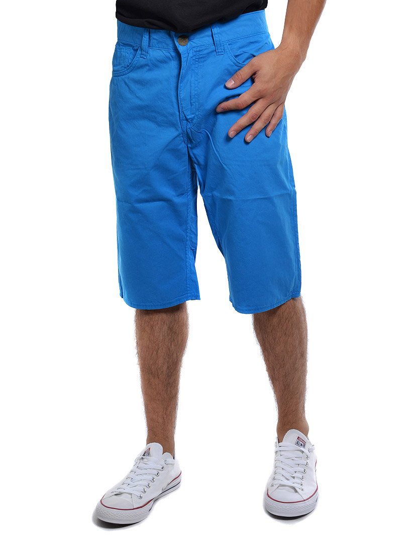 Bermudas Homem Clássico Azul