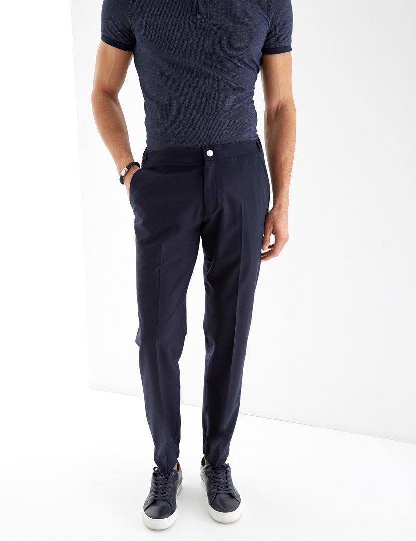 Calças Homem Azul Escuro