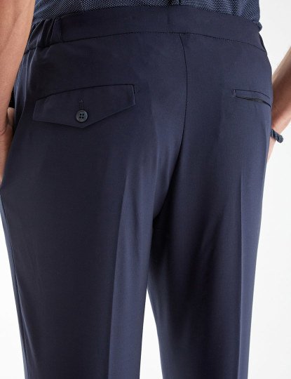 Calças Homem Azul Escuro