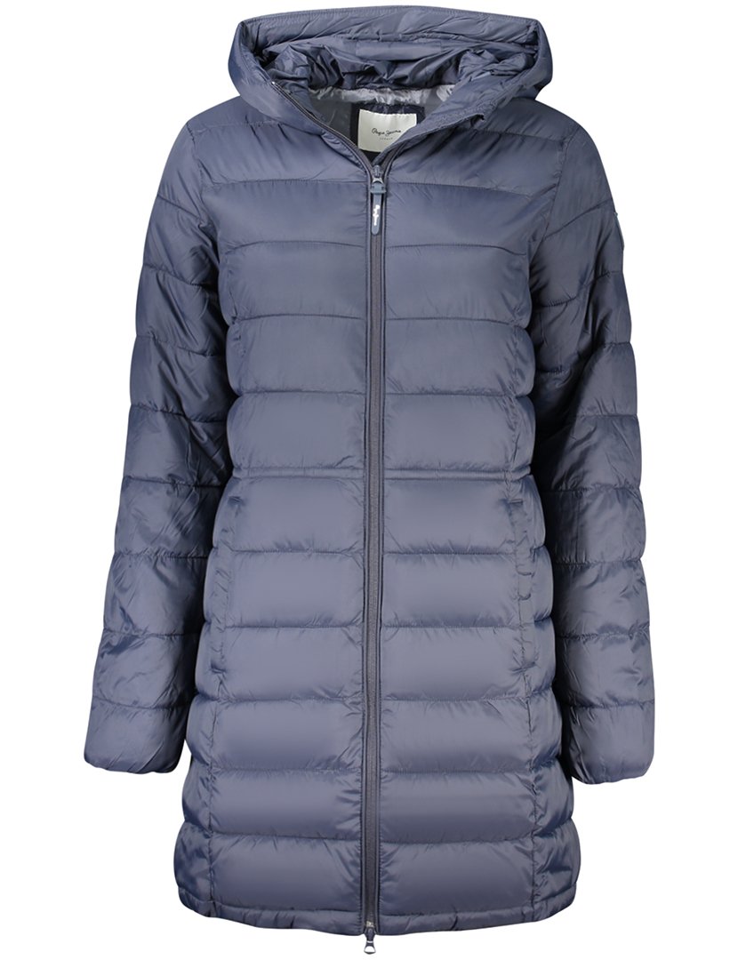 Casaco Acolchoado Comprido Senhora Azul