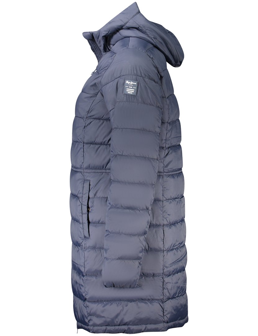 Casaco Acolchoado Comprido Senhora Azul