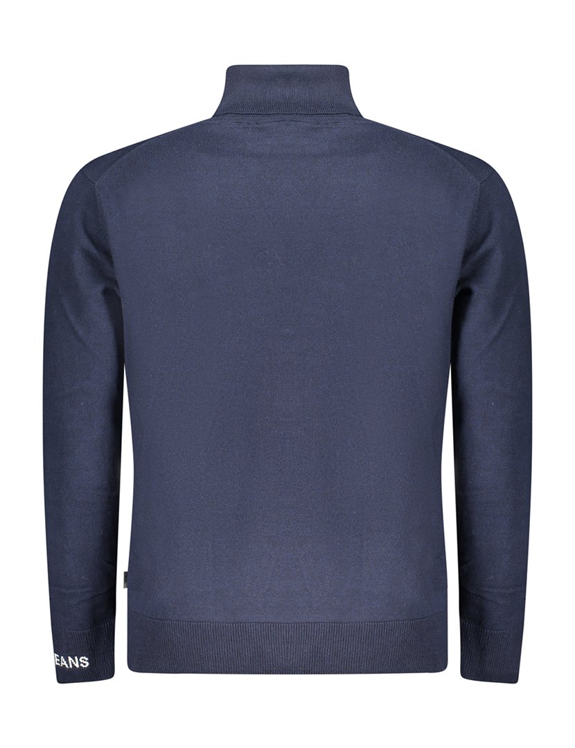 Camisola de Malha Homem com Gola Azul