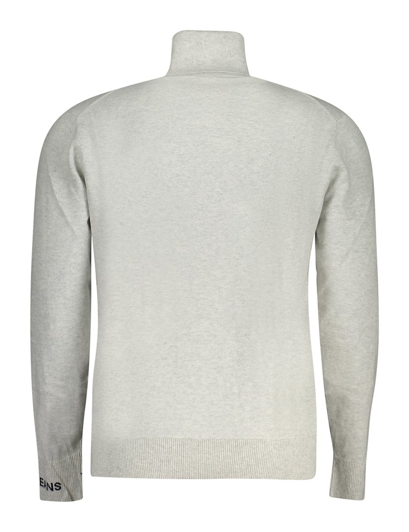 Camisola de Malha Homem com Gola Cinzento