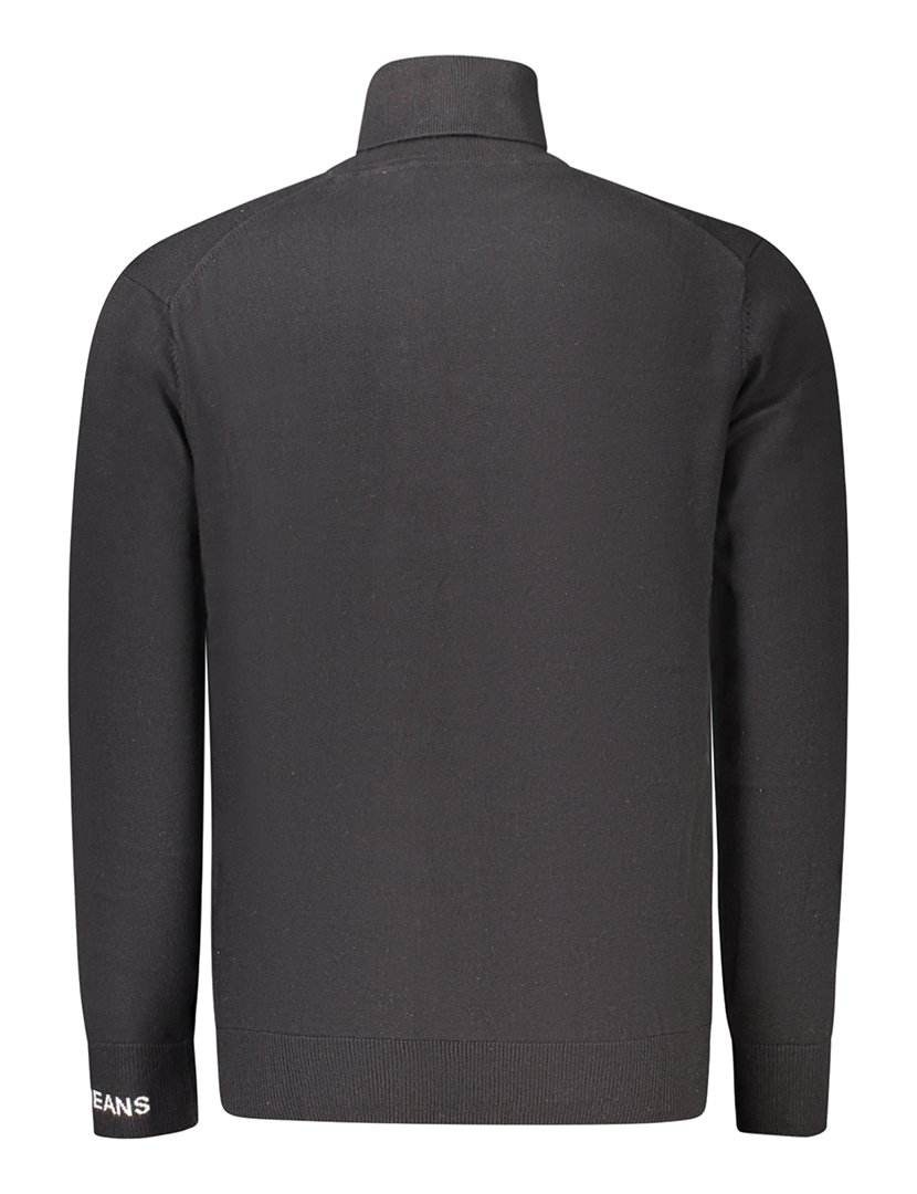 Camisola com Gola Homem Preto