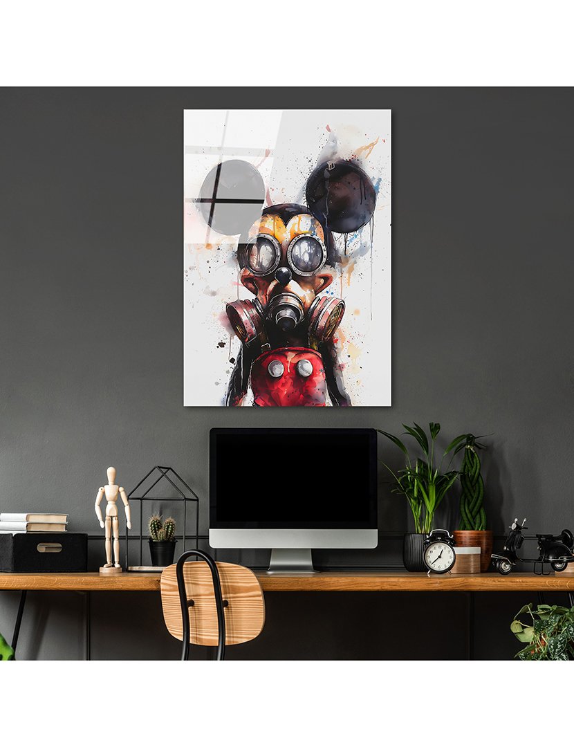 Pintura Vidro Temperado Mickey