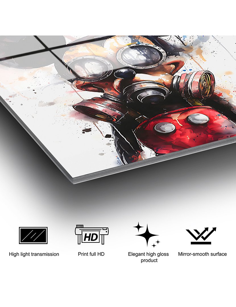 Pintura Vidro Temperado Mickey