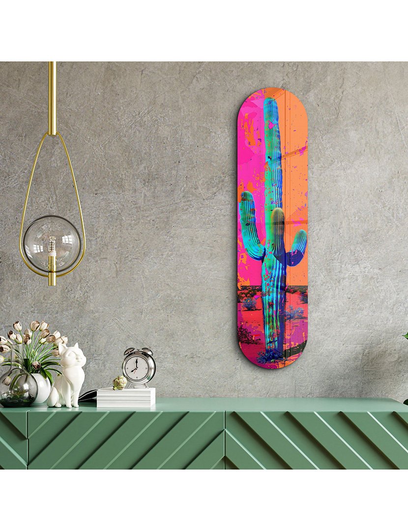 Pintura Vidro Temperado Color Cactus