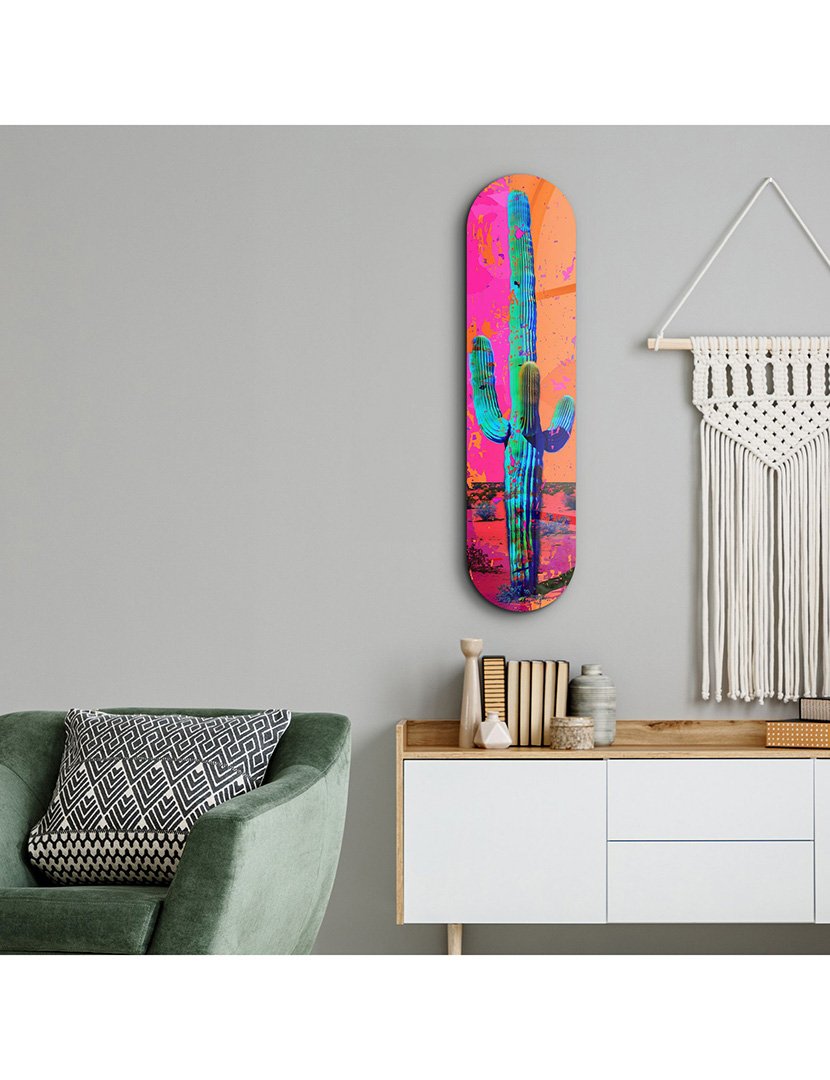 Pintura Vidro Temperado Color Cactus