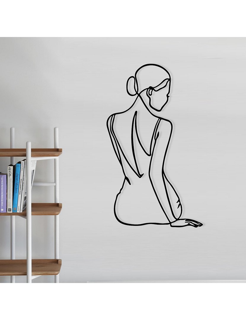 Decoração Parede Metal Woman's Back