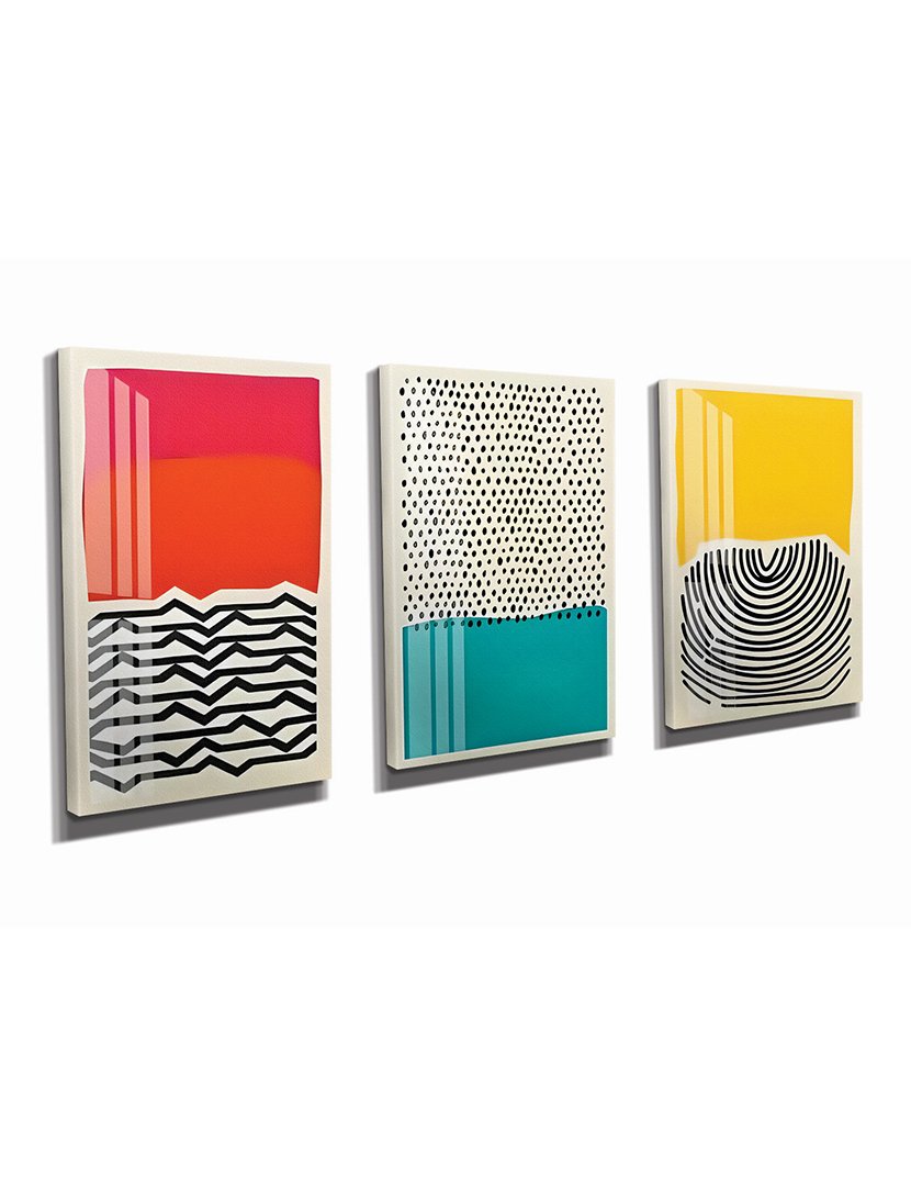 Conjunto 3 Telas Color Lines