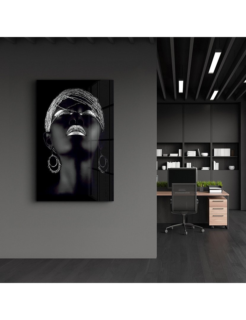 Pintura Vidro Temperado African Women