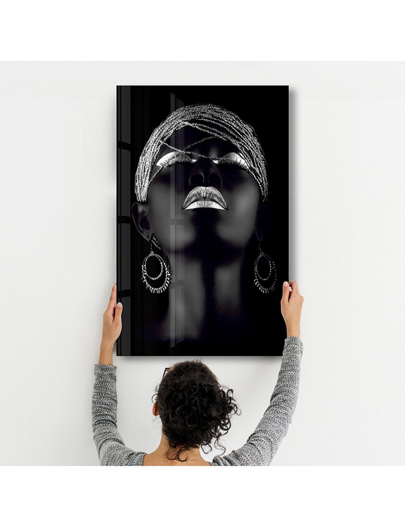 Pintura Vidro Temperado African Women