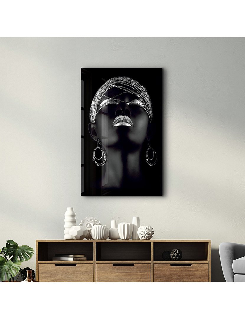 Pintura Vidro Temperado African Women