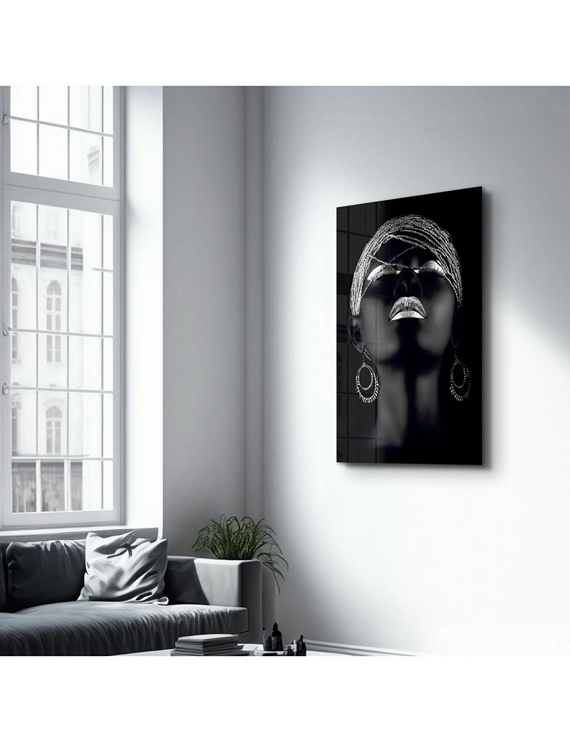 Pintura Vidro Temperado African Women