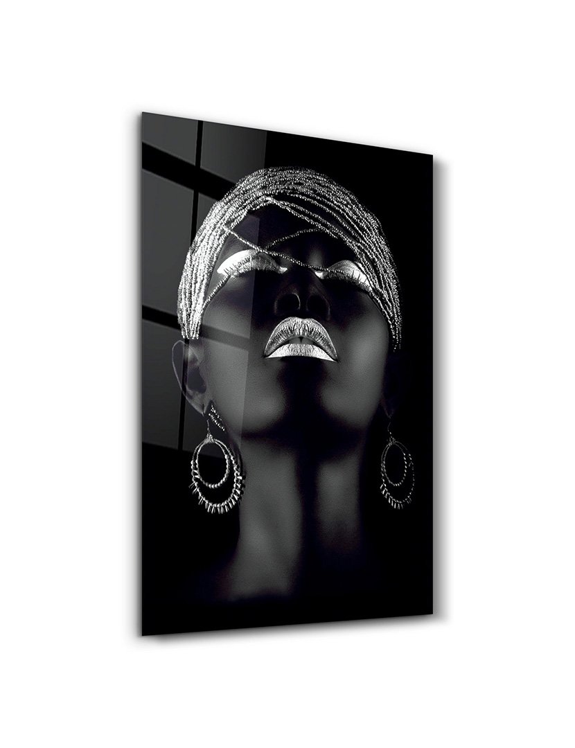 Pintura Vidro Temperado African Women