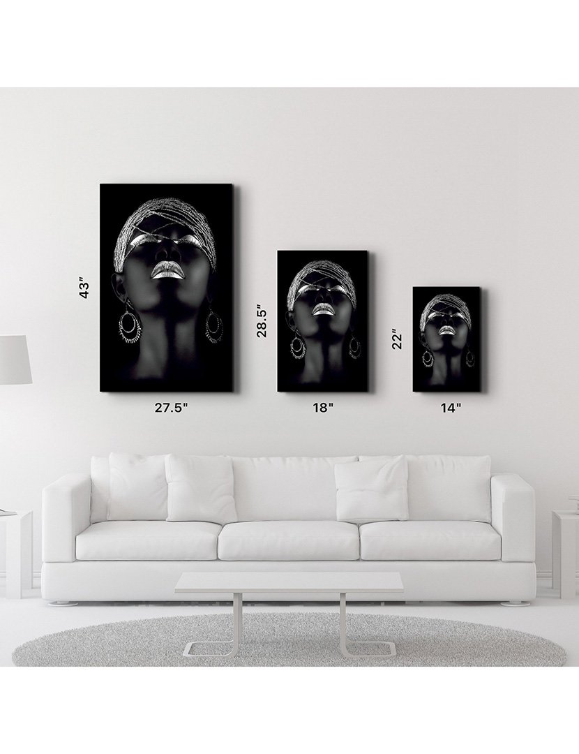 Pintura Vidro Temperado African Women