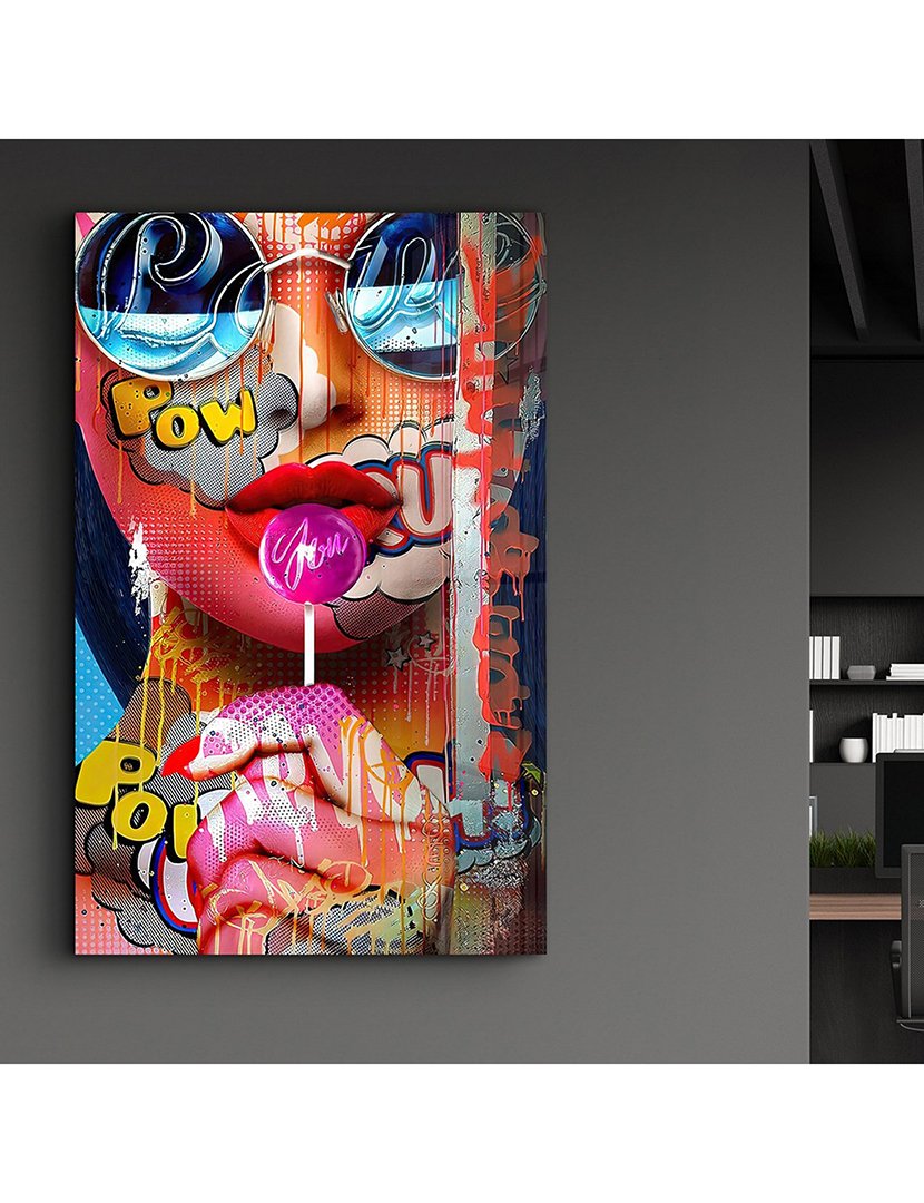 Pintura Vidro Temperado Pop Art