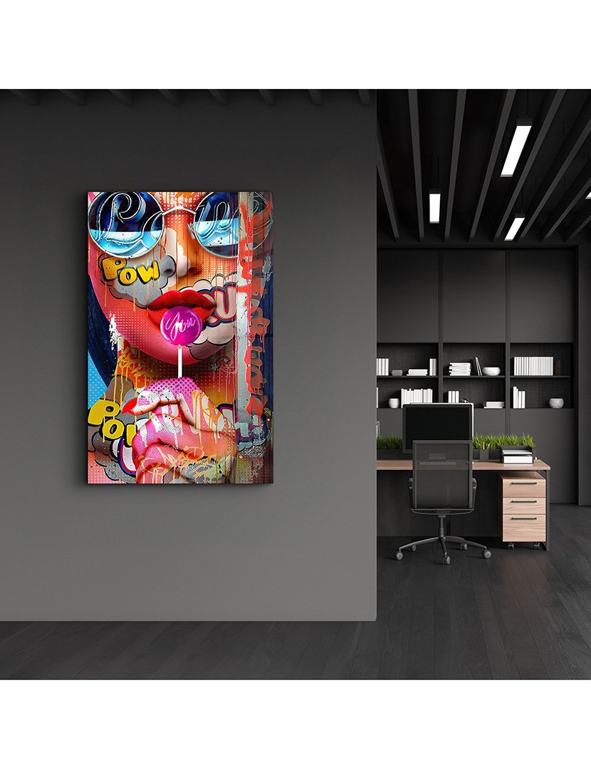 Pintura Vidro Temperado Pop Art