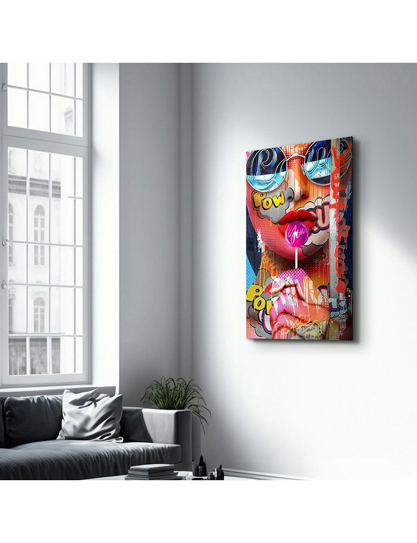 Pintura Vidro Temperado Pop Art