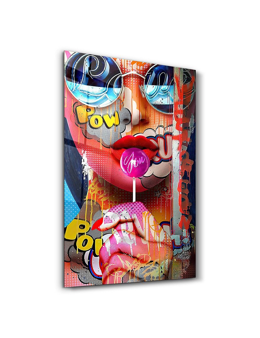 Pintura Vidro Temperado Pop Art