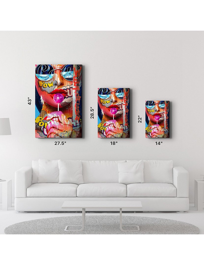 Pintura Vidro Temperado Pop Art