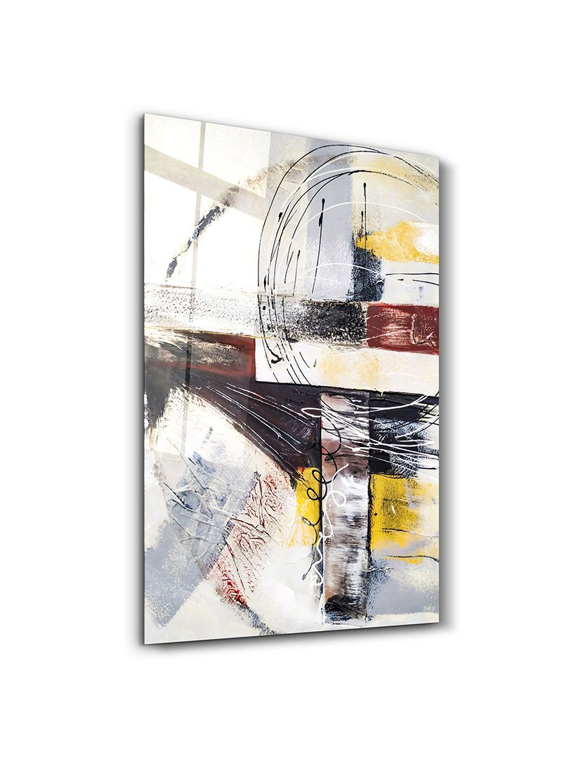 Pintura Vidro Temperado Geométrico