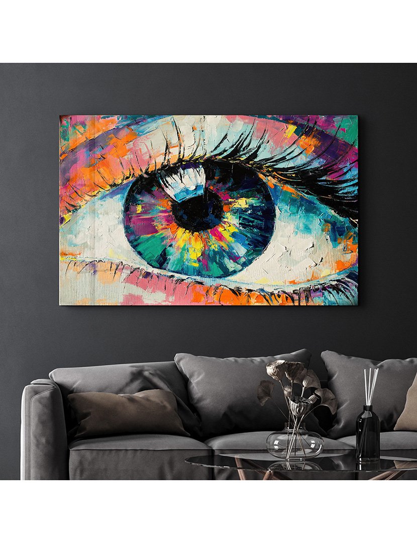 Pintura Vidro Temperado Eye Graphite