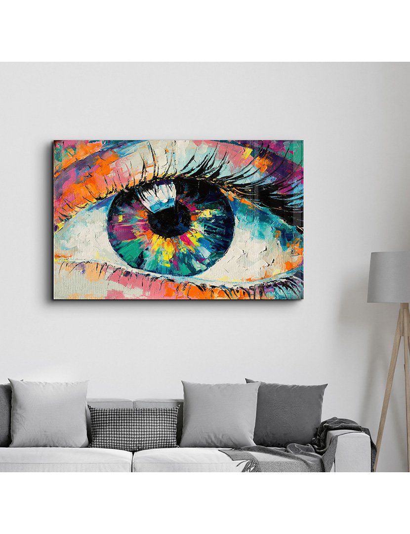 Pintura Vidro Temperado Eye Graphite