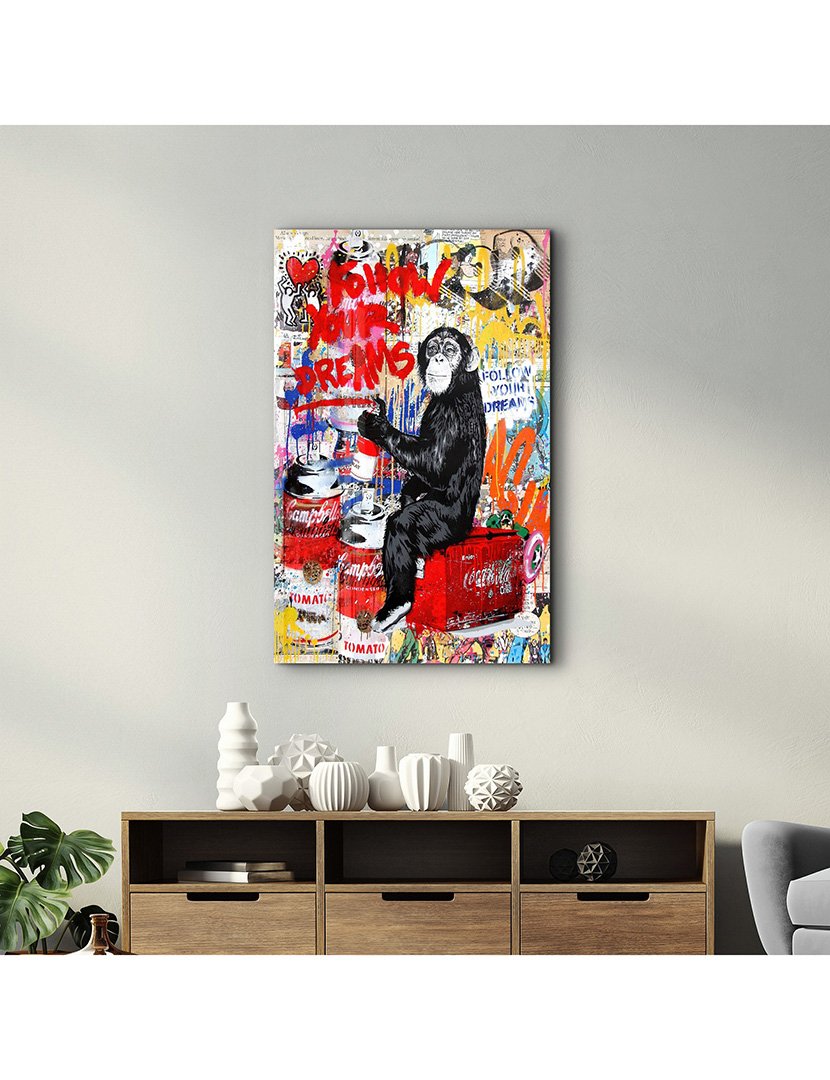 Pintura Vidro Temperado Follow Your Dreams