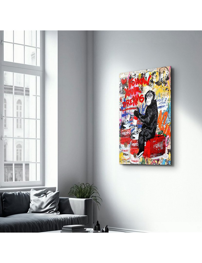 Pintura Vidro Temperado Follow Your Dreams