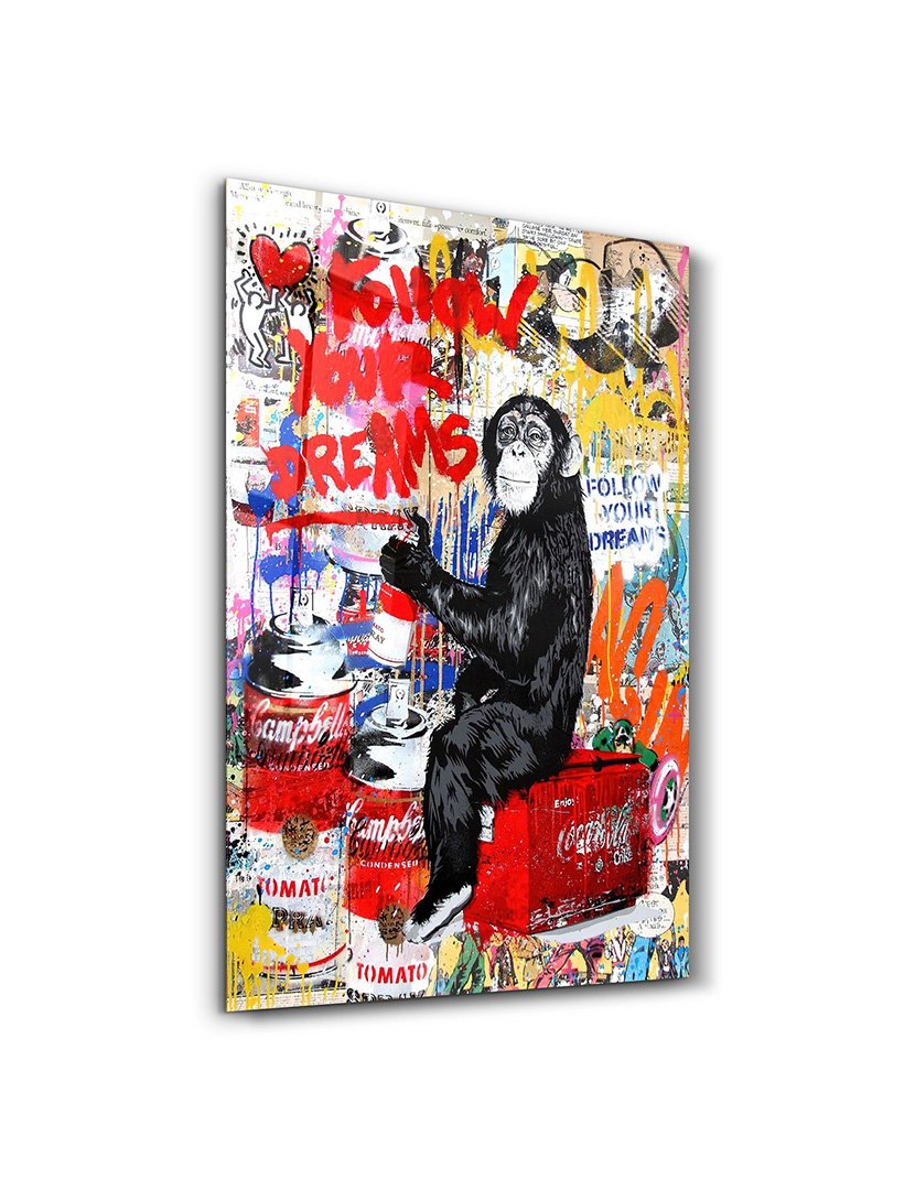 Pintura Vidro Temperado Follow Your Dreams