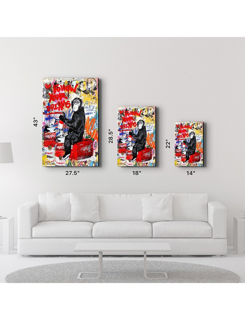 Pintura Vidro Temperado Follow Your Dreams