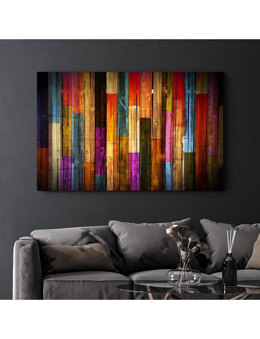 Pintura Vidro Temperado Dark Color Strips