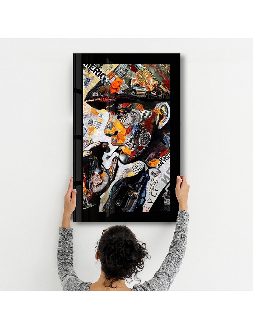 Pintura Vidro Temperado Boy Smoking