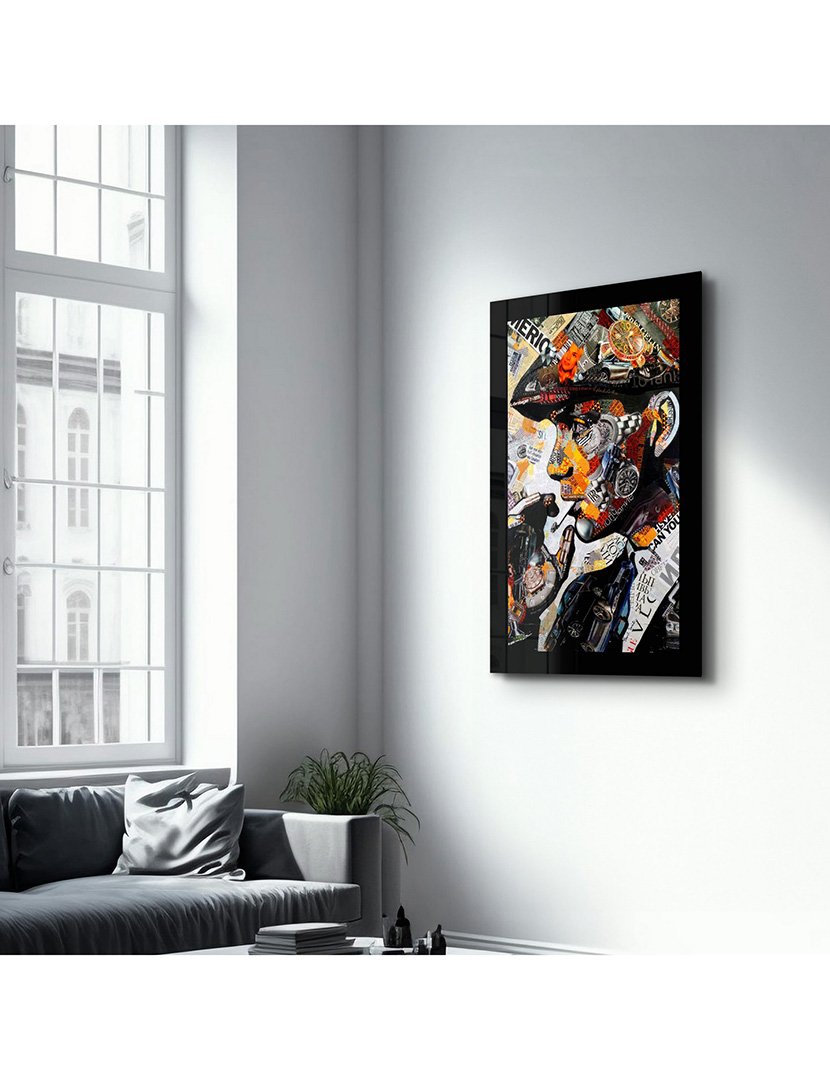 Pintura Vidro Temperado Boy Smoking